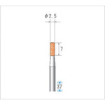 Rakuten - (LINEクーポン有)【即納在庫品】「直送」ナカニシ 42602 軸付砥石 1Pk 袋 ＝10本 粒度＃100 レッド 円筒 外径2．5mm