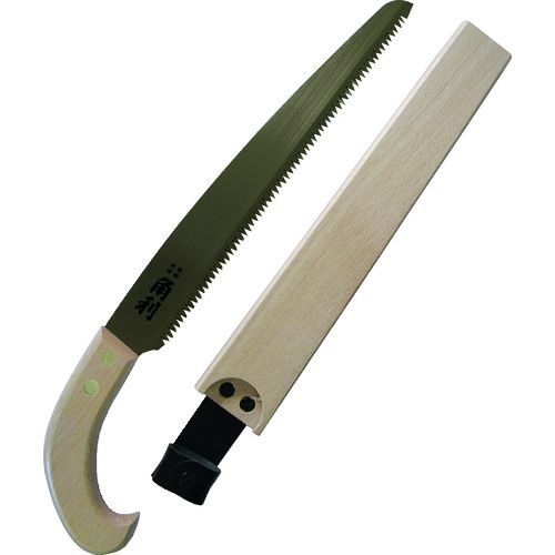 【即納在庫品】「直送」KAKURI 41318 剪定鋸 木サヤ付剪定鋸 上製白柄白サヤ 240mm
