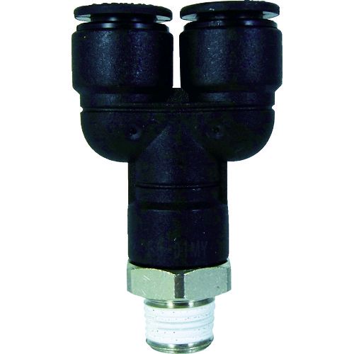 【即納在庫品】「直送」千代田通商 チヨダ F8-01MY チヨダ ファイブメイルブランチワイ 8mm・R1／8 F801MY CHIYODA チヨダファイブメイルブランチワイ
