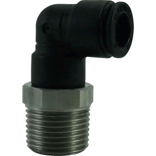 【即納在庫品】「直送」千代田通商 FS8-03ML ファイブSUSメイルエルボ 8mm・R3／8 FS803ML 222-9731 チヨダ CHIYODA 4537327045170