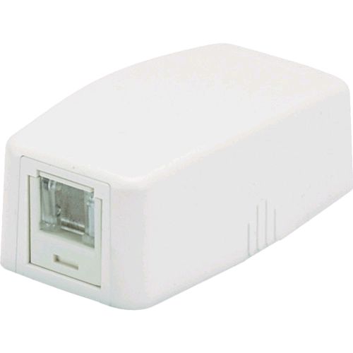 【即納在庫品】「直送」パンドウイット JOQ1H6A00 CAT6Aスプリングシャッター付きローゼットキット 1個口 白 JOQ1H6A00