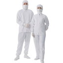 【即納在庫品】「直送」Linet JK274C-01-3L クリーンルーム用ウェア 異物混入防止対策上着 JK274C 3L 白JK274C013L(4)