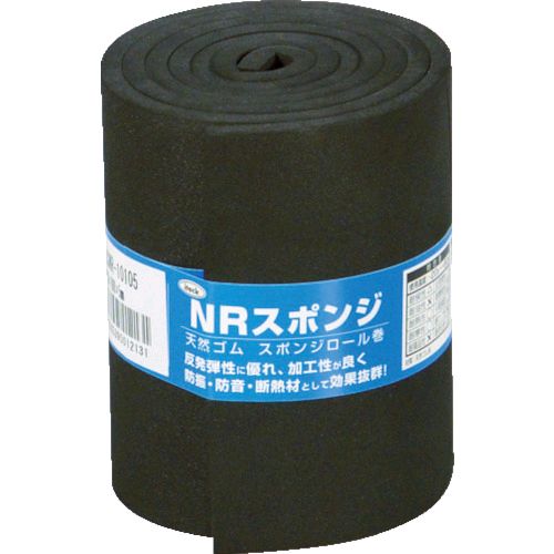 樂天商城 - 【即納在庫品】「直送」光 KSNR-10105 スポンジロール巻 100mmX1M 5t 黒 KSNR10105