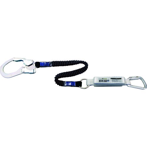 【即納在庫品】「直送」タイタン HL-ZB-130 EX−zero 伸縮ストラップ式 TYPE−1 ランヤードブラック シングル 130kg30kg HLZB130 サンコー 墜落制止用器具