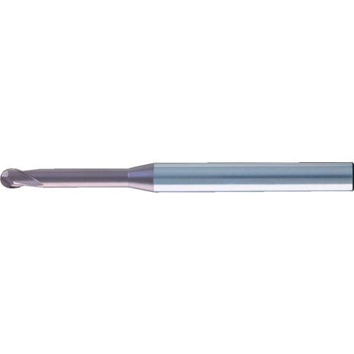 日進工具メーカーお問い合わせ：03-3763-5621【特長】●狭くて深い加工に適した首逃げタイプです。●低速から高速まで深彫り精密3次元加工に対応します。【用途】●被削材:炭素鋼、合金鋼、ステンレス鋼、調質鋼、焼入れ鋼(〜55HRC)。●金型および部品の切削加工。【仕様】●ボール半径(mm)：0.45●刃長(mm)：0.65●全長(mm)：45●シャンク径(mm)：4●首下長(mm)：4●表面処理：無限コーティング【仕様2】●ねじれ角30°【材質／仕上】●超微粒子超硬合金【原産国】日本