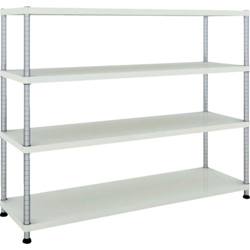 (LINEクーポン有)【個人宅配送不可】トラスコ TRUSCO PER-4544-W 直送 代引不可・他メーカー同梱不可 スチールラック フェニックスラック 1500X450 4段 W色 抗菌粉体塗装 PER4544W(4.0)