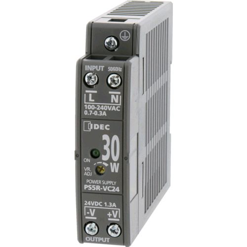 Rakuten - 【即納在庫品】「直送」IDEC PS5R-VC24 PS5R−V形スイッチングパワーサプライ 薄形DINレール取付電源 PS5RVC24