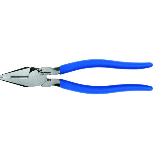 【即納在庫品】「直送」TTC PW-104 電工パワーペンチ 偏芯テコ 全長213mm PW104 ツノダ TSUNODA ツノダ電工パワーペンチ ビニールグリップ仕様 VVFケーブル対応 テコの原理を応用