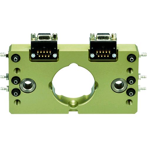 【特長】●独自の離脱機構搭載です。(特許第4126074号)●フェールセーフ機構内蔵です。●エアーチェッキ弁内蔵です。●エアーオプションの追加が可能です。【仕様】●タイプ：ツール側●幅(mm)：150●奥行(mm)：27●高さ(mm)：98●可搬重量(kg)：〜35●引込力/押出力(N)：4000/750【仕様2】●可搬重量：〜35kg●連結時の厚み：60mm●電気接点：9芯×2 2A DC24V Max●コネクタ形成：D-SUBコネクタ&プローブコネクタ●配管接続：6回路(M5)●使用空気圧：0.5〜0.7MPa●位置再現精度：±0.02mm【材質／仕上】●超ジュラルミン製【原産国】中国