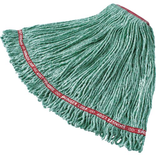 【特長】●洗っても縮みにくいモップです。【用途】●水拭き・から拭き・ワックス掛けに。●モップ替糸。【仕様】●色：ホワイト●サイズ：L●シートサイズ(mm)：25●フチ色：レッド●リサイクルコンテンツ：100%【仕様2】●洗濯対応：50回●業...