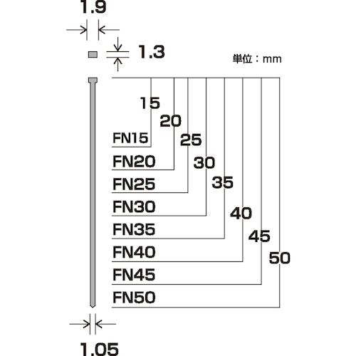 【即納在庫品】「直送」ダイドーハント 46489 SP フィニッシュネイル FN−45 BJ 【ベージュ】 00046489 DAIDOHANT tr-7880723 1パックダイドーハント