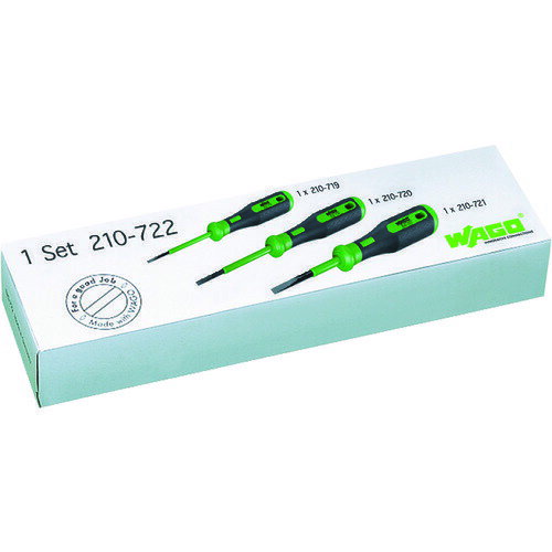 【即納在庫品】「直送」ワゴ 210722PK 210−719・720・721　ドライバ　小中大　各1本セット