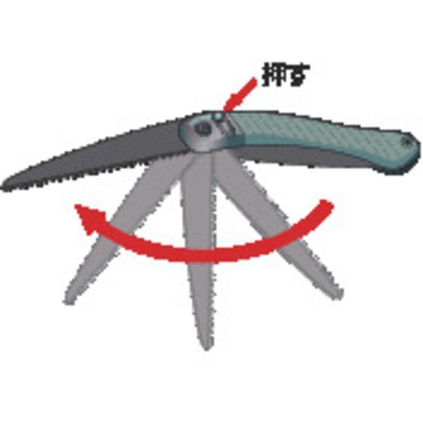 【即納在庫品】「直送」396LAP 折込式一体型剪定鋸 396ラップランダー 刃長190mm 3...