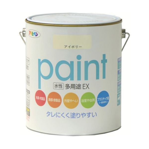 【即納在庫品】「直送」アサヒペン 459640 水性多用途EX1．6L アイボリー 459640 t...