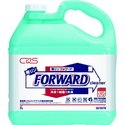 【即納在庫品】「直送」8551110 洗浄剤 無リンフォワード 5L 4536735177411