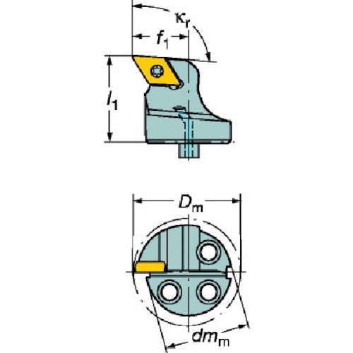 【即納在庫品】「直送」サンドビック SV 570-SDUCL-16-07 コロターンSL　コロターン107用カッティングヘッド570SDUCL16078716