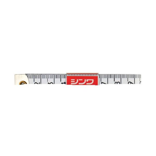 シンワ測定メーカーお問い合わせ：0120-666-899【特長】●洋裁や曲面の測定に適しています。【仕様】●色：白●精度：1.5mで±1.9mm●先端部余白：無●テープ厚さ(mm)：1.5●テープ幅(mm)：15●目盛表記(表・裏)：縦・横●テープ長さ(m)：1.5【仕様2】●ベルトフック無し【材質／仕上】●テープ:ガラス繊維入塩ビ被覆●テープ端部:スチール【注意】●精度を要する測定には使用しないで下さい。【原産国】中国　
