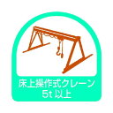 【あす楽対応】「直送」ユニット ユニット 85169 ステッカー 床上操作式クレーン5t以上・2枚1シート・35X3 371-7879