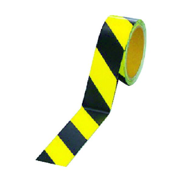 【即納在庫品】「直送」ユニット ユニット 86460 蛍光反射テープ 黄／黒 黄部反射 45mm幅×10m巻 371-8255 864-60 UNIT 4582183904895(4)