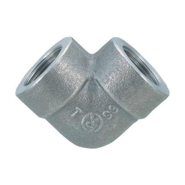 【即納在庫品】「直送」フジトク 90E-PT-15A 90°エルボ 90E 15A 炭素鋼 ねじ込み 90EPT15A 226-6202 bungoot-10518222 文具のブングット パッケージ画像