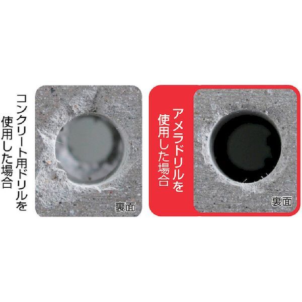【即納在庫品】「直送」サンコーテクノ サンコー AMD- 9.0X120 コンクリートドリル ストレートシャンク アメラドリルAMDタイプ 刃径9．0mm 440-3592