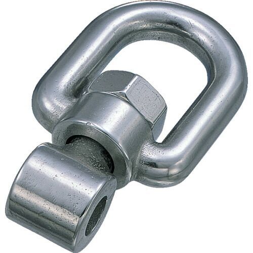 【即納在庫品】「直送」水本機械製作所 B-1434 フック ステンレス ジョイントスイベル 穴径10．5mm B1434 ジョイントスイベル 作業工具 荷役工具 849-0794 MIZUMOTO