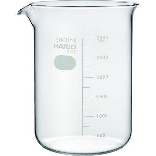 【即納在庫品】「直送」HARIO B-3L-SCI ビーカー 目安目盛付 3000ml B3LSCI
