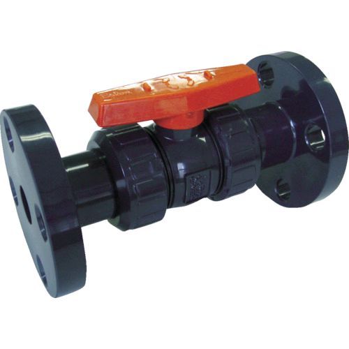【即納在庫品】「直送」エスロン BV25FX 塩ビ製ボールバルブ フランジ式 本体PVC O...