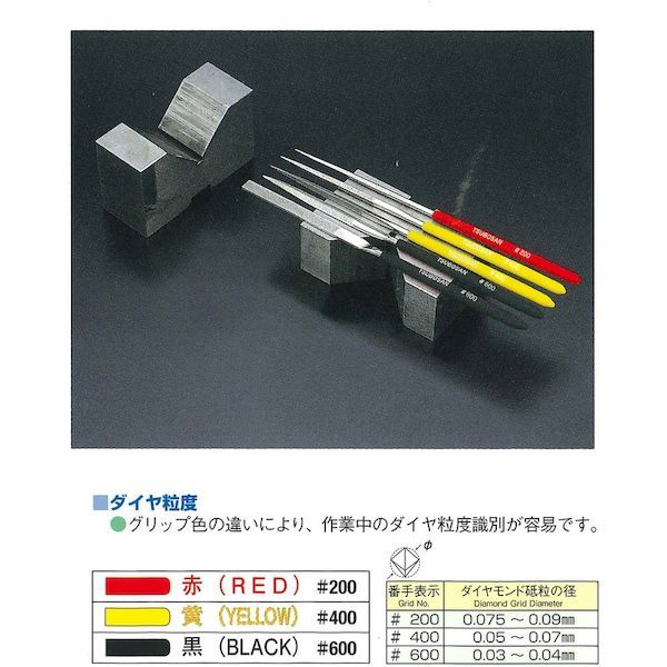 【即納在庫品】「直送」ツボサン DSKA0520 ダイヤモンドヤスリ S−5 角 ＃200−70L tr-8358430 TSUBOSAN DSKA0520ツボサン