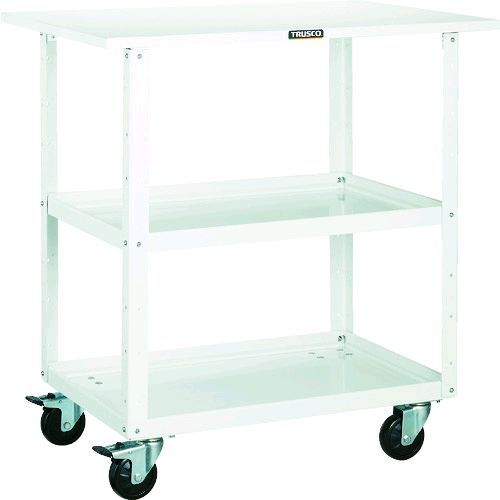 トラスコ中山 TRUSCO EGW772TJYG ツールワゴン イーグルワゴン 750×500×H750 天板付 4輪自在 ヤンググリーン EGW-772TJ-YG 4989999310573 tr-4749588