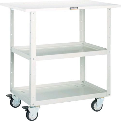 トラスコ中山 TRUSCO EGW972TUJYG ツールワゴン イーグルワゴン 750X500 天板付 ウレタン4輪自在 ヤン..