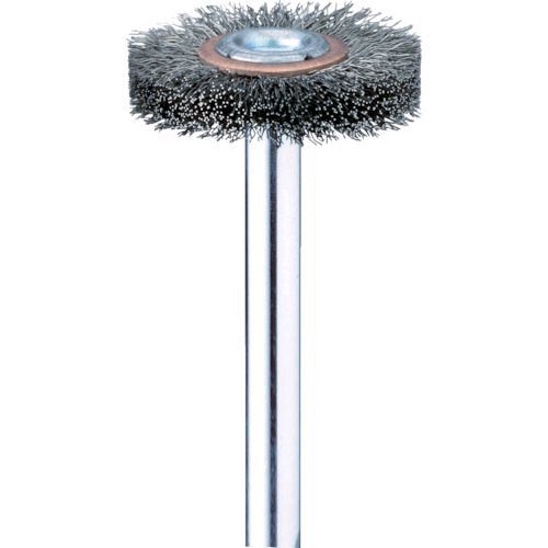 ミニターメーカーお問い合わせ：03-3633-7181【特長】●耐熱性、耐摩耗性、耐久性に優れた金属線材です。【仕様】●線径(mm)：0.15●毛材：ステンレス●外径(mm)：65●軸径(mm)：6.0●最高使用回転数(rpm)：3000●全長(mm)：50.0●形状：ホイール型●幅(mm)：10【仕様2】●適合素材：工具鋼、合金鋼、一般鋼、ステンレス、アルミニウム、銅【原産国】日本