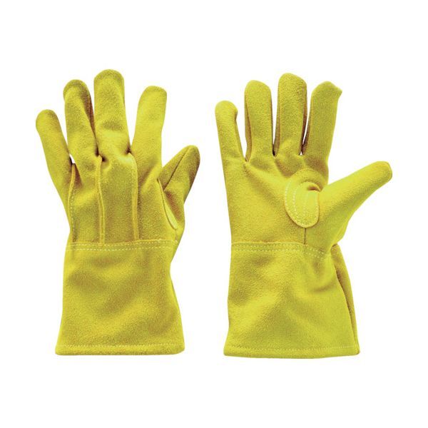 【即納在庫品】「直送」トラスコ TRUSCO FCG-L キャンプ用 牛床革背縫手袋 フックホール付 L FCGL