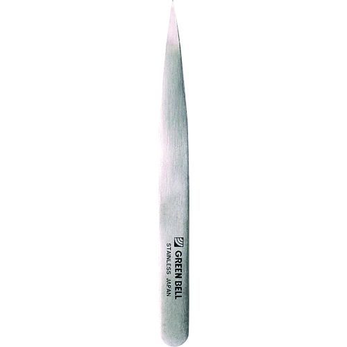 【即納在庫品】「直送」グリーンベル G-2152 ステンレス製 高級毛抜き 極細 全長100mm G2152