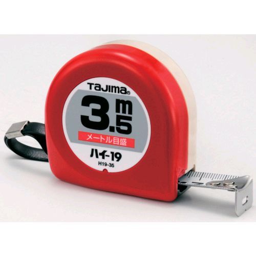 捲尺 - 【即納在庫品】「直送」TJMデザイン H19-35BL ハイ−19 3．5m メートル目盛 ブリスター H1935BL 293-1214
