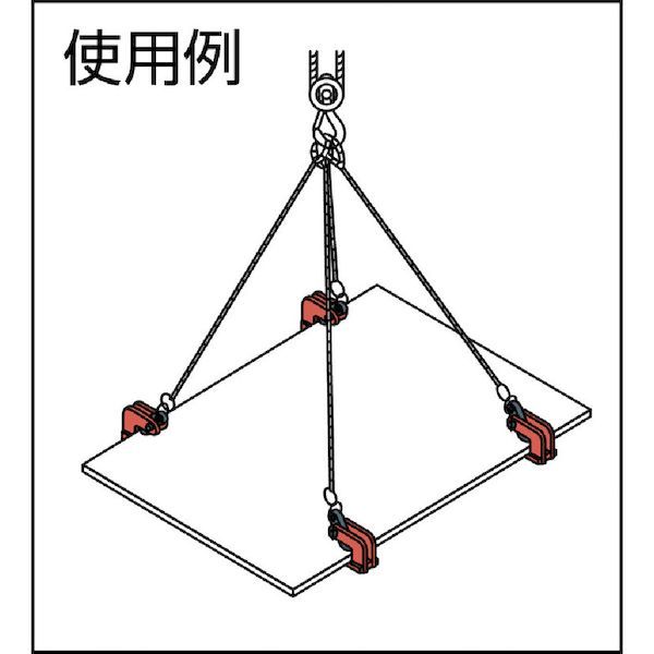 【即納在庫品】「直送」スーパー HPC0.5N 水平横吊クランプ クランプ範囲：0〜35mm スーパーツール SUPERTOOL 4967521284042 水平横吊りクランプ 水平横吊クランプ3683761