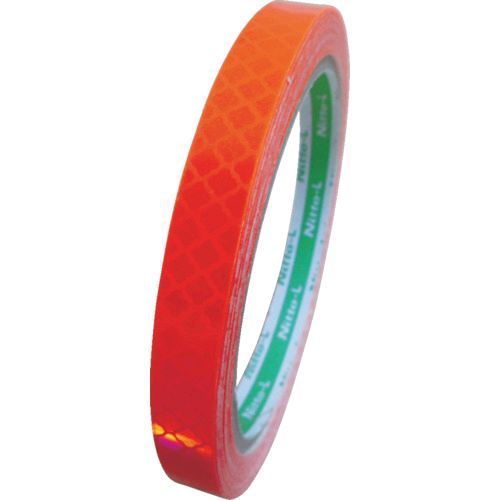 Tapes, Adhesion Goods - 【即納在庫品】「直送」日東エルマテ HTP-10OR 高輝度プリズム反射テープ 蛍光色 10mm×5m オレンジ HTP10OR 高輝度プリズム反射テープ10mmX5M