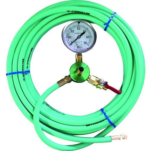 【即納在庫品】「直送」【個数：1個】カンツール HT-10-T 直送 代引不可・他メーカー同梱不可 配管内止水用品 エアホース10m 圧力計付圧力 ゲージ HT10T