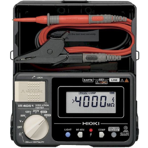 【即納在庫品】「直送」HIOKI IR405110 デジタル絶縁抵抗計 5レンジ IR4051−10 2