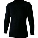 【即納在庫品】「直送」おたふく手袋 4970687616572 BT デュアルブラッシュド ヘビーウェイト クルーネックシャツ ブラック L ブラック JW-1...