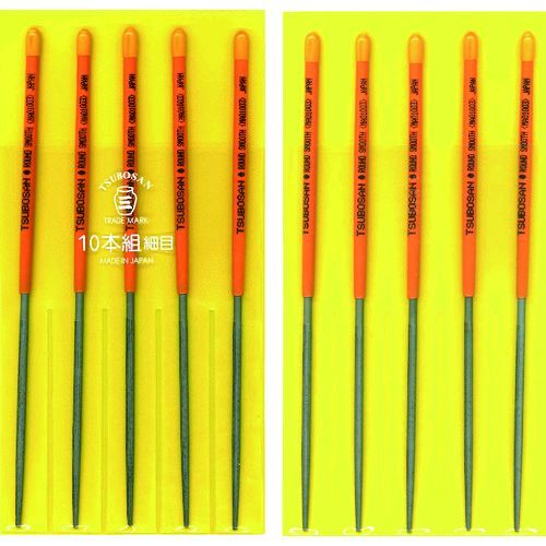 【即納在庫品】「直送」ツボサン TSUBOSAN MA010-03 組ヤスリ 10本組 丸 細目 MA01003 tr-4931017 4518007410150 組ヤスリ10本組丸細目