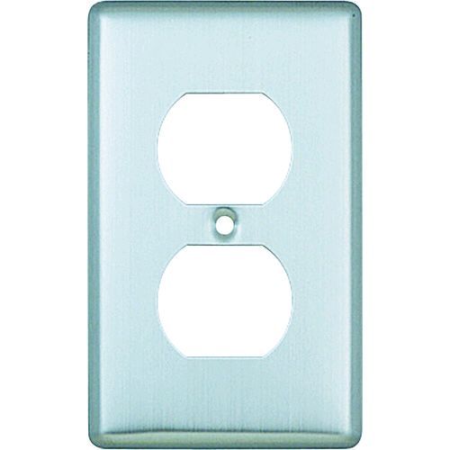 【即納在庫品】「直送」明工社（明工） ［MF6785］ 連用新金属プレート埋込ダブルコンセント用