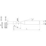 【あす楽対応】「直送」NS 08-00217-04040 高硬度用4枚刃ロングネックスクエアエンドミル MHRH430 Φ4×40 080021704040 【キャンセル不可】 日進工具 MHRH4304X40 2