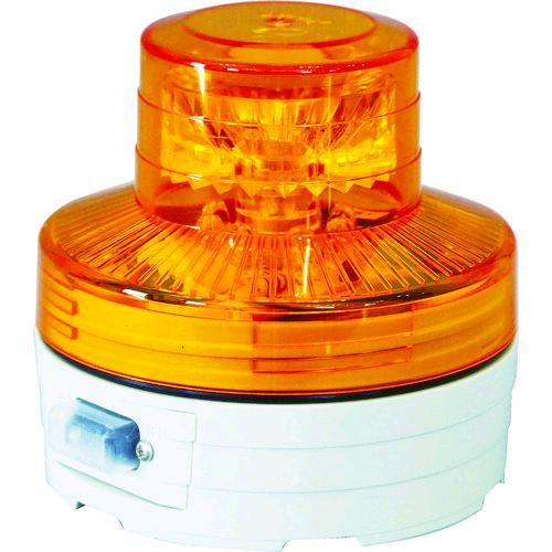 【即納在庫品】「直送」日動 NU-AY 電池式LED回転灯ニコUFO　常時点灯タイプ　黄 N...