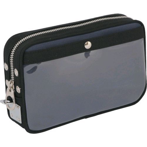 【即納在庫品】「直送」SANEI PS-U-03 帆布メール用ポーチ S 馬蹄錠金具付 紺 PSU03