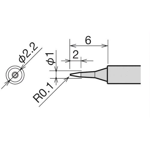 【即納在庫品】「直送」グット RX-81HRT-SB 替こて先 SB型 RX−812AS／802ASRX81HRTSB 太洋電機産業 goot tr-8183704 TAIYO 日本製
