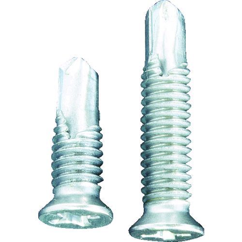 (LINEクーポン有)【即納在庫品】「直送」MIYAGAWA S6F4010-PC1 ドリルねじ皿小頭細目 ステン 4X10 33本..