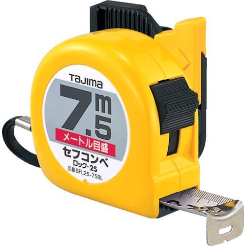 【即納在庫品】「直送」ティージェーエムデザイン SFL25-75BL セフコンベロック−25 7．5m メートル目盛 ブリスター SFL2575BL