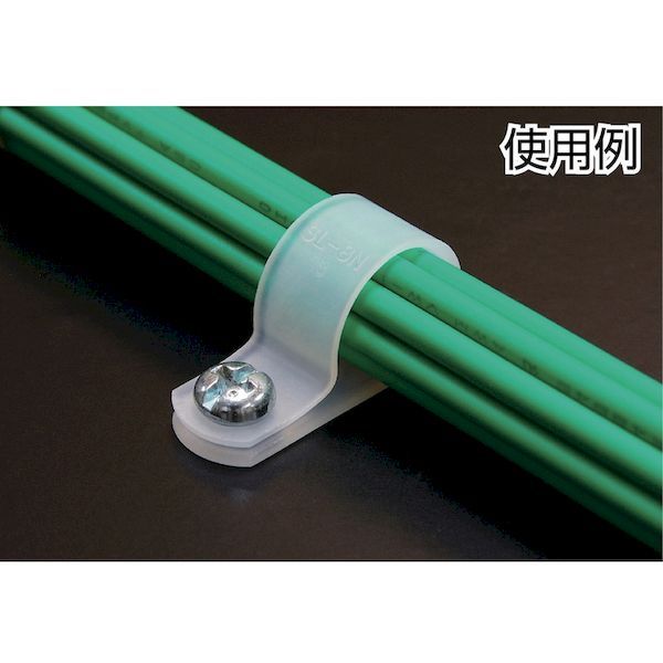 【即納在庫品】「直送」品川商工（株） ［SL11NT］ ナイロンクリップ 100個入り 固定時の内径外穴10．7mm