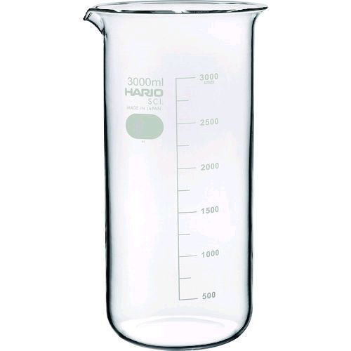 【即納在庫品】「直送」HARIO TB-3L-SCI トールビーカー 目安目盛付 3000ml TB3LSCI